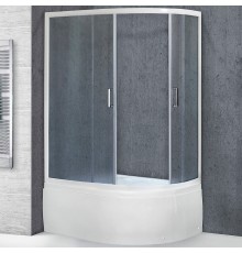 Душевой уголок Royal Bath BK 120х80 с поддоном профиль Белый стекло матовое
