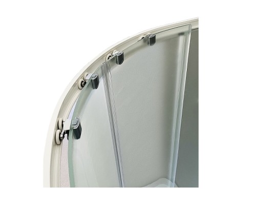 Душевой уголок Royal Bath BK 120х80 RB8120BK-C-L с поддоном профиль Белый стекло матовое