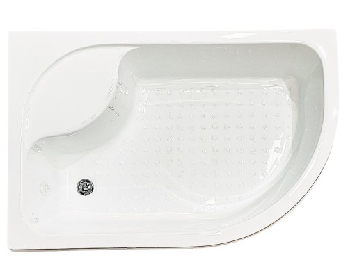 Душевой уголок Royal Bath BK 120х80 RB8120BK-C-L с поддоном профиль Белый стекло матовое