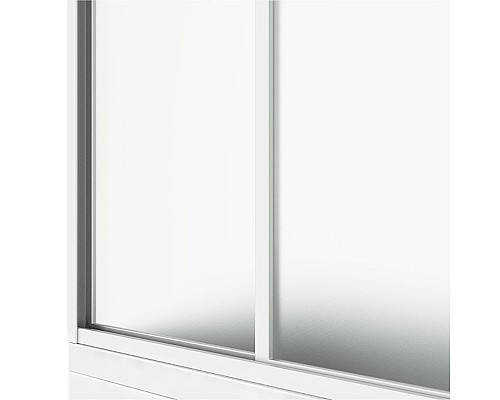 Шторка на ванну Bas Николь 170 ШТ00035 профиль Белый пластик Вотер