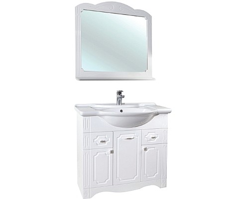 Зеркало Bellezza Кантри 85 Белое