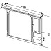 Зеркало-шкаф Aquanet Фредерика 140 белый