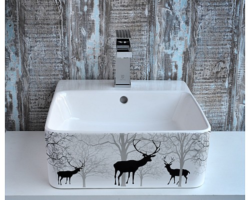 Накладная раковина Bronze de luxe 1060BD Black Deer