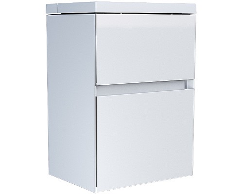 Тумба с раковиной Marka One Bumble 40П Ц0000001481 подвесная Белая