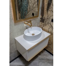 Раковина Canale рифл матовая белая