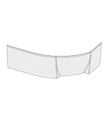 Передняя панель для ванны Ravak ASYMMETRIC CZ48100000 170 L с креплением