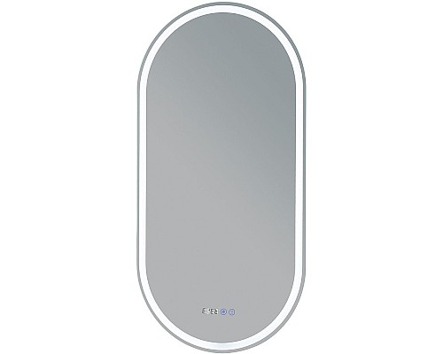 Зеркало Aquanet Монте 50 288970 с подсветкой Белое матовое с сенсорным выключателем