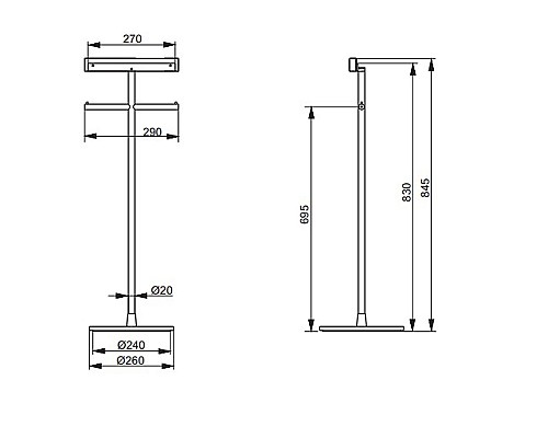 Напольная стойка Toto Neorest YH63SDT1 Хром Напольная стойка Toto Neorest YH63SDT1 Хром