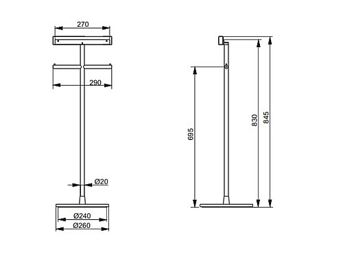 Напольная стойка Toto Neorest YH63SDT1 Хром Напольная стойка Toto Neorest YH63SDT1 Хром