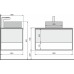 Тумба под раковину Jorno Steal 90 Ste.01.90/P/Da подвесная Древесный аттик Черная