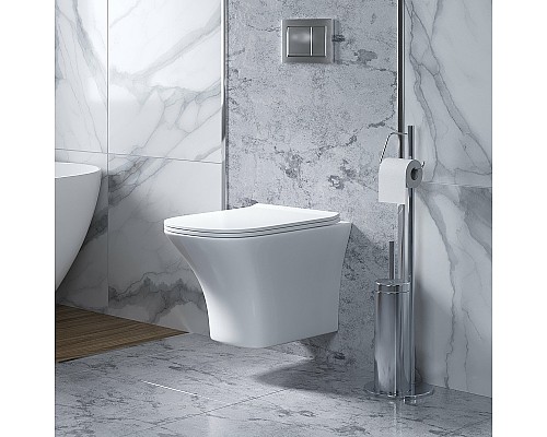 Унитаз Grossman Galaxy GR-4476S подвесной Белый глянец с сиденьем Микролифт