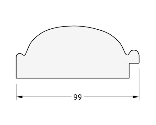 Зеркало Evoform Exclusive-G Floor 203х114 с гравировкой в багетной раме - Византия серебро 99 мм