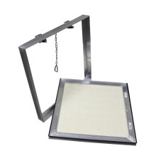 Люк под плитку Люкер Д 25/25 ревизионный, размер дверцы 24,3/24,3