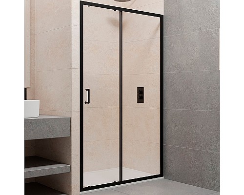 Душевая дверь RGW Passage PA-14 B 120 41081412-14 профиль Черный стекло прозрачное