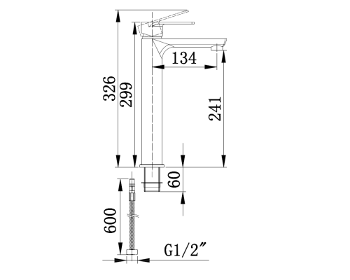Смеситель для раковины Boch Mann Doris BM8599 Черный