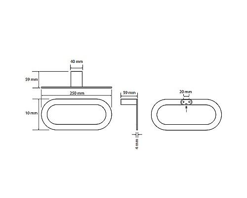 Кольцо для полотенец Bemeta Organic 157104381 Хром