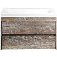 Тумба под раковину Art&Max Family-900-2C-SO-PE подвесная Бетон Экзотик