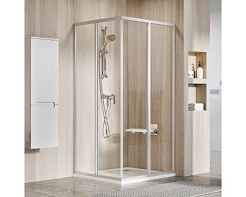 Душевая дверь Ravak Supernova SRV2-100 195 S 14VA0UO2Z1 профиль Сатин стекло Transparent