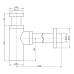 Сифон для раковины Frap F82 Хром
