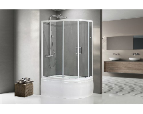 Душевой уголок Royal Bath BK 120х80 с поддоном Белый