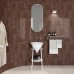 Зеркало Kerama Marazzi CONO овальное 42, белое матовое