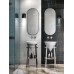 Зеркало Kerama Marazzi CONO овальное 42, белое матовое