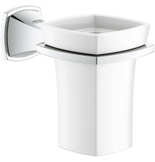 Стакан для зубных щеток Grohe Grandera Белый Хром
