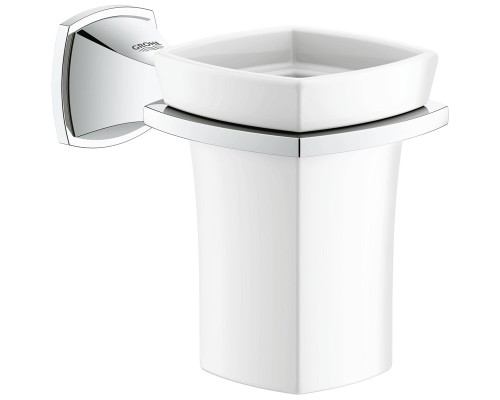 Стакан для зубных щеток Grohe Grandera Белый Хром