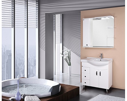 Полукруглая раковина Santek Коралл 83 1WH110225 с левым крылом