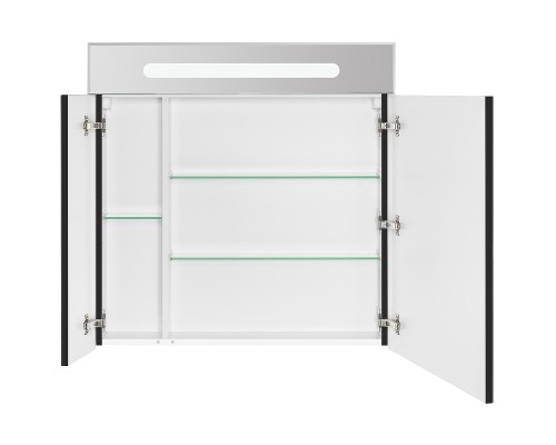 Зеркальный шкаф Roca Victoria Nord Black Edition 80 ZRU9000100 с подсветкой Черный