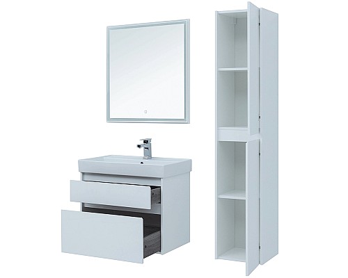 Тумба под раковину Aquanet Nova Lite 75 242272 подвесная Белая