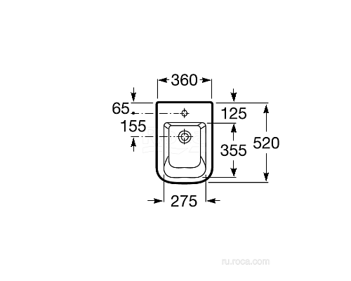 Крышка для биде Roca Dama-N Soft Close 80678C004