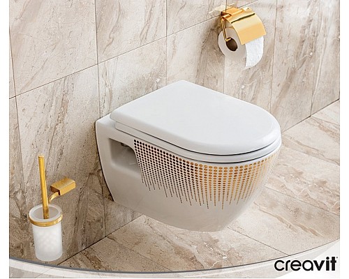 Унитаз биде Creavit Terra TP325-00CB00E-NA00 подвесной Белый с декором без сиденья