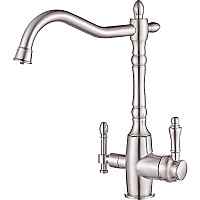 Смеситель для кухни ZorG Steel Hammer SH 812 SATIN Сатин