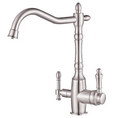 Смеситель для кухни ZorG Steel Hammer Сатин