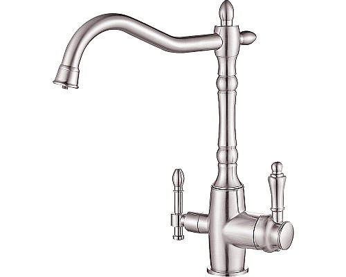 Смеситель для кухни ZorG Steel Hammer SH 812 SATIN Сатин