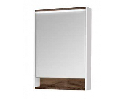 Зеркальный шкаф Капри 60 таксония темная Aquaton 1A230302KPDB0