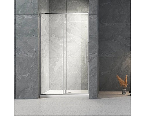 Душевая дверь Veconi Vianno VN-34 110 VN34-110-01-C7 профиль Хром стекло прозрачное