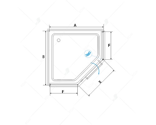 Душевой уголок RGW HO-084 90х90 350608499-21