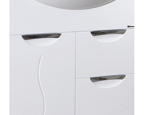 Тумба под раковину Bellezza Глория 85 4638514100013 с бельевой корзиной Белая