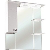 Зеркало со шкафом Bellezza Джулия 85 L 4611214002016 с подсветкой L Белое