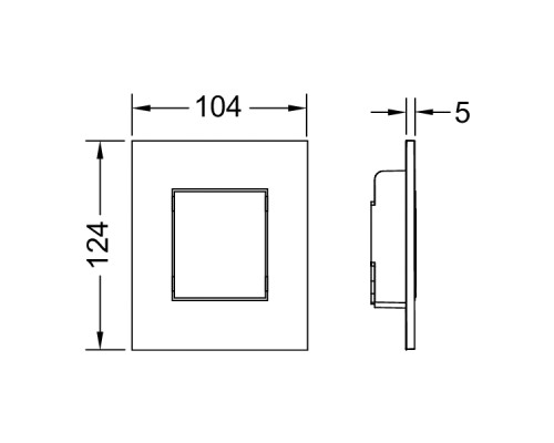 Панель смыва писсуара TECE now 9242402 