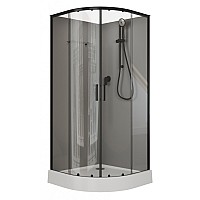 Душевая кабина Aquanet Passion EVO R black 90x90 набор 2