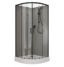 Душевая кабина Aquanet Passion EVO R black 90x90 набор 2