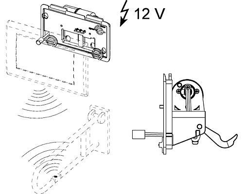 Механизм для поручней TECE planus 9240355