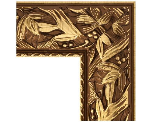 Зеркало Evoform Exclusive Floor 203х114 BY 6164 с фацетом в багетной раме - Византия золото 99 мм