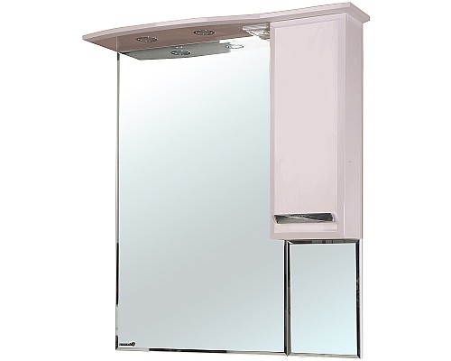 Зеркало со шкафом Bellezza Балтика 90 4618915001072 с подсветкой R Бежевое