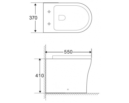 Унитаз приставной BelBagno