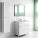 Тумба под раковину Roca Victoria Nord Ice Edition 60 ZRU9302834 подвесная 3 ящика Белый глянец