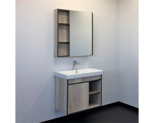 Тумба с раковиной Comforty Вена 70 00-00008929 подвесная Дуб дымчатый